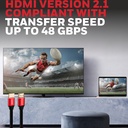 Honeywell HIGH SPEED HDMI 2.1 Cable with Ethernet 2Mtr.