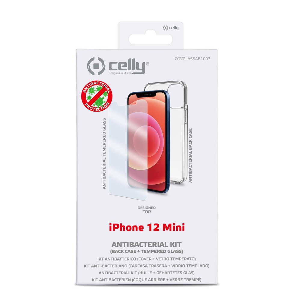 Celly Antibacterial Kit iPhone 12 Mini